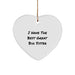 Funny Big Sister Gifts: Heart Ornament with 'I Have The Best Great Big Sister' Quote for Christmas, Gifts from Family, Perfect for Big Sister's Room or Office, 2.75" Tall, Durable MDF Material - Image 1