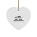 Funny Mississippi Gifts from Mississippi, Heart Ornament with I Can't Help It. I Am From Mississippi Quote, Christmas Unique Gifts for Friends, Family, Men, Women - Image 1