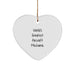 Aircraft Mechanic Gifts from 'World's Greatest' Friends - Funny Heart Ornament for Christmas - Image 1