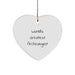Funny Archeologist Gifts from Men to Archeologist, Heart Ornament for World's Greatest Archeologist, Unique Christmas Unique Gifts - Image 1