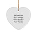 Funny Christmas Unique Gifts from Mechanic Lovers for Mechanic Friends - Heart Ornament with Quote 'God Found Some Of The Strongest Women And Made Them Mechanic' - White Durable MDF Heart Shaped - Image 1