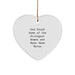 Funny Nurse Gifts from Men for Women, Heart Ornament Quote 'God Found Some Of The Strongest Women And Made Them Nurse' Christmas Unique Gifts - Image 1