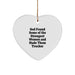 Funny Trucker Gifts for Men, Trucker Heart Ornament, Gifts from Friends and Family to Trucker, Inspirational Quote - Image 1