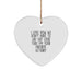 Funny Actuary Heart Ornament Gifts from Men to Women Coworkers Family - 'I Love How We Don't Have To Say Out Loud That I'm Your Favorite Actuary' Heart Ornament for Actuary Christmas Unique Gifts - Image 1