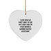 Funny Administrative Assistant Heart Ornament Gifts from Coworkers Friends Men Women for Administrative Assistant Christmas Unique Gifts - Image 1