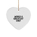 Funny Chef Gifts from World's Greatest Chef to Chef Friends - Heart Ornament for Christmas - Image 1
