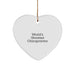 Funny Chiropractor Gifts from Men to Men - 'World's Greatest Chiropractor' Heart Ornament for Christmas - Image 1