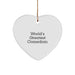 Funny Comedian Gifts from Friends - 'World's Greatest Comedian' Heart Ornament for Comedian, Men, Women, Family, Coworkers, Friends - Unique Christmas Unique Gifts - Image 1