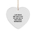 Funny Microbiologist Gifts from Friends, Heart Ornament for Favorite Microbiologist, Christmas Unique - Image 1