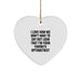 Funny Optometrist Gifts from Friends for Men - Heart Ornament, 'I Love How We Don't Have To Say Out Loud That I'm Your Favorite Optometrist', Christmas Unique Gifts - Image 1