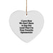 Funny Optometrist Gifts for Coworkers - Heart Ornament with I Love How We Don't Have To Say Out Loud That I'm Your Favorite Optometrist Quote, Gifts from Friends and Family for Christmas - Image 1