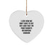Funny Orthopedic Surgeon Gifts for Men - Heart Ornament Quote - I Love How We Don't Have To Say Out Loud That I'm Your Favorite, Christmas Unique Gifts, Gifts from Friends and Family - Image 1