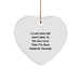 Funny Trucker Gifts from Men to Favorite Trucker Trucker Heart Ornament Christmas Unique Gifts - Image 1