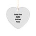 Funny Coffee Lovers Gifts for Assistant, Heart Ornament, Christmas, Gift from Men, Women, Friends, Coworkers, Family - Image 1