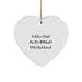 Funny Coffee Gives Me My Assistant Principal Power Heart Ornament Gifts for Assistant Principal Men at Christmas Unique - Image 1