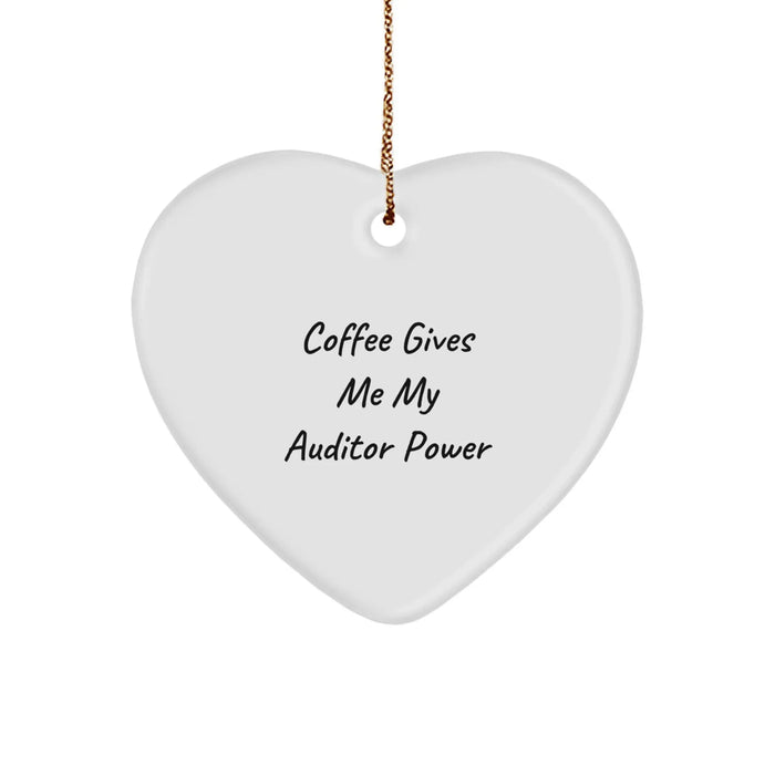 A Funny Heart Ornament Gift from Men to Christmas Auditor Friends - Image 1