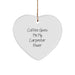 Funny Carpenter Gifts, Heart Ornament for Men, Christmas Unique Gifts from Friends or Family, 'Coffee Gives Me My Carpenter Power' - Image 1