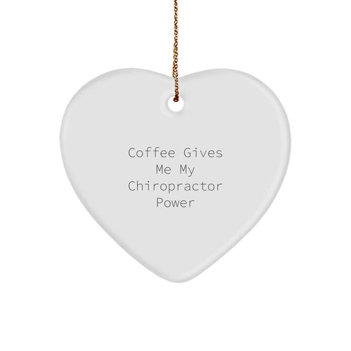 Funny Chiropractor Heart Ornament Gifts from Men to Friends - Christmas Unique Gifts for Chiropractor - Image 1