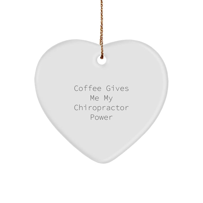 Funny Chiropractor Heart Ornament Gifts from Men to Friends - Christmas Unique Gifts for Chiropractor - Image 1