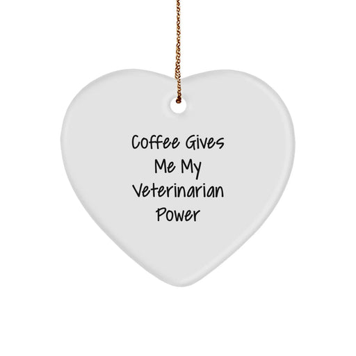 Funny Veterinarian Heart Ornaments Gifts from Friends Family for Christmas Unique - Image 1