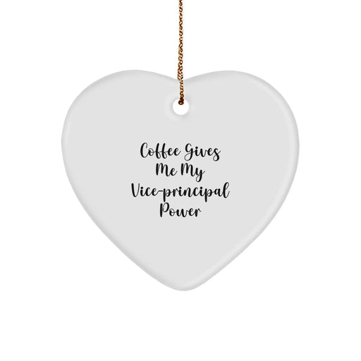 Funny Vice-Principal Gifts, Heart Ornament, Christmas Unique Gifts from Friends for Vice-Principal - Image 1