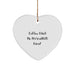 Funny Waitress Gifts, Heart Ornament for Christmas, Inspirational Quote 'Coffee Gives Me My Waitress Power', Gifts from Men to Women Coworkers - Image 1
