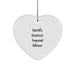 Funny Quote World's Greatest Financial Advisor Heart Ornament Gift for Financial Advisors from Friends and Family at Christmas - Image 1