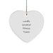 World's Greatest Fitness Trainer Funny Quote Heart Ornament Gifts from Men to Fitness Trainer Friends - Image 1