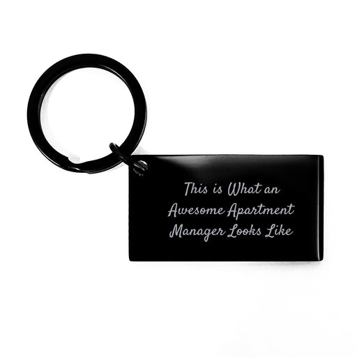Funny Quotes for Apartment Managers Keychain Gifts from Friends to Family - Inspirational Token for Birthday Celebration - Image 1
