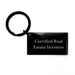 Funny Real Estate Investor Gifts from Friends for Men - Keychain with Certified Quote, Graduation Unique Gifts - Image 1