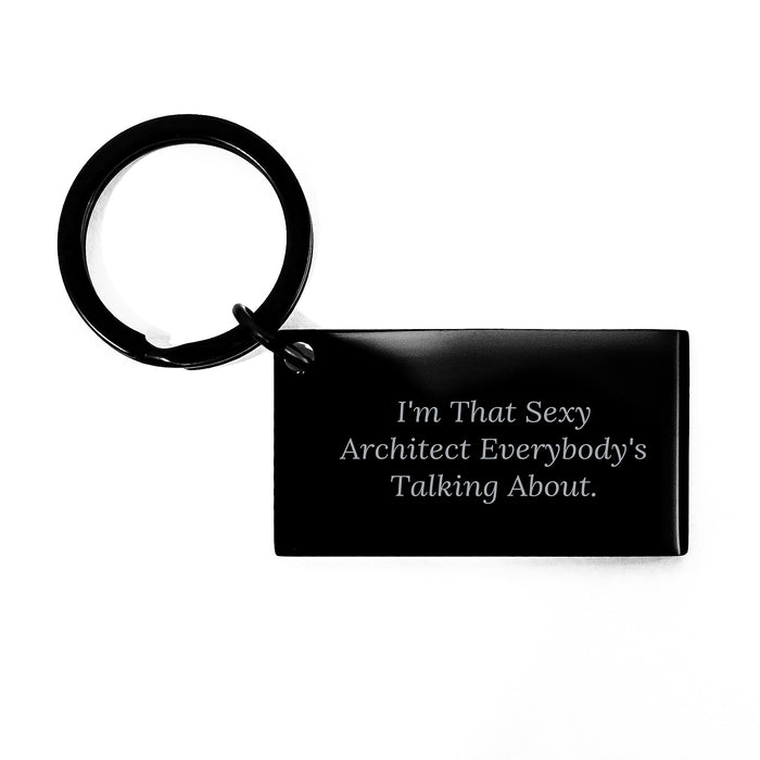 Architect Keychain Gifts from Friends for Graduation Unique Funny Quotes Men Stainless Steel Keychains - Image 1