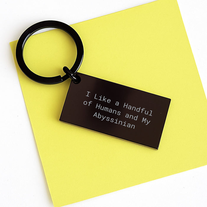 Abyssinian Cat Funny Quote Keychain Gifts from Family to Friends - Image 3