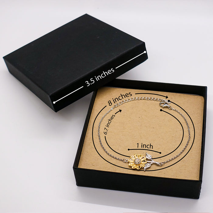 Actor Gifts. Unique Mother Day Gift. A Respected Actor and a Proud Mother . Sunflower Bracelet for Actor Friends, Boss, Coworker