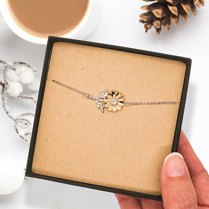Actor Gifts. Unique Mother Day Gift. A Respected Actor and a Proud Mother . Sunflower Bracelet for Actor Friends, Boss, Coworker
