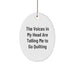 Funny Quilting Gifts for Quilting Enthusiasts - Oval Ornament Gifts from Friends for Quilting Lovers at Christmas - Image 1
