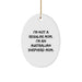 Funny Australian Shepherd Dog Gifts for Australian Shepherd Mom Christmas Decorations Oval Ornament Gifts from Family Friends - Image 1