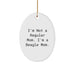 Funny Beagle Dog Mom Oval Ornament Gifts for Beagle Dog Owners - I'm Not A Regular Mom. I'm A Beagle Mom. Christmas Unique Gifts from Family to Friends - Image 1
