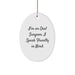 Funny Oral Surgeon Gifts for Christmas - I'm An Oral Surgeon. I Speak Fluently In genius. Oval Ornament, Gifts from Family, for Oral Surgeon - Image 1