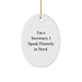 Funny Secretary Oval Ornament - Gifts for Secretary from Friends - Christmas Unique Gifts - Secretary I Speak Fluently In genius - Image 1