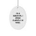 Funny Surveyor Oval Ornament Gift for Surveyor Friends and Family Men from Surveyor Lover Christmas Unique Gifts - Image 1