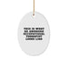 Funny Occupational Therapist Gifts for Christmas - Oval Ornament Quote - Gifts from Family to Occupational Therapist - Image 1