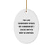 Funny Law Enforcement Officer Gifts for Men - Oval Ornament with I'm A Law Enforcement Officer Not A Magician Humorous Christmas Unique Gifts from Men - Image 1