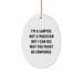 Funny Lawyer Gifts from Men - Christmas Unique Gifts for Lawyer, Oval Ornament with 'I'm A Lawyer. Not A Magician But I Can See Why You Might Be Confused.' Quote - Image 1