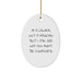 Funny Lawyer Gifts from Men to Lawyer Friends at Christmas Unique Ornaments Oval Shape - A Lawyer Not A Magician - Image 1