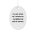Gifts for Loan Officers, Funny Quote Oval Ornament, Christmas Unique Gifts from Friends to Family - Image 1