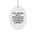 Funny Welder Gifts from Friends - Oval Ornament for Welders at Christmas - 'I'm A Welder. Not A Magician' White Decor - Image 1