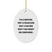 Funny Writer Oval Ornament Gifts for Writer Friends and Family - 'I'm A Writer. Not A Magician But I Can See Why You Might Be Confused.' - Unique Oval Ornament for Men and Women - Image 1