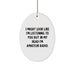 Funny Amateur Radio Oval Ornament Gifts for Men from Family - Inspirational Quote - Image 1