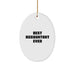 Funny Accountant Gifts from Men, Oval Ornament Best Accountant Ever Christmas Unique Gifts for Family - Image 1