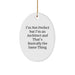 Funny Architect Oval Ornament Gifts from Friends for Architect Men - Image 1